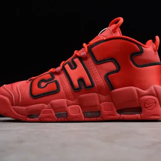 Nike Air More Uptempo Red Black Basketball Shoes