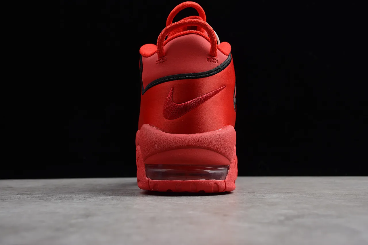 Nike Air More Uptempo Red Black Basketball Shoes 2