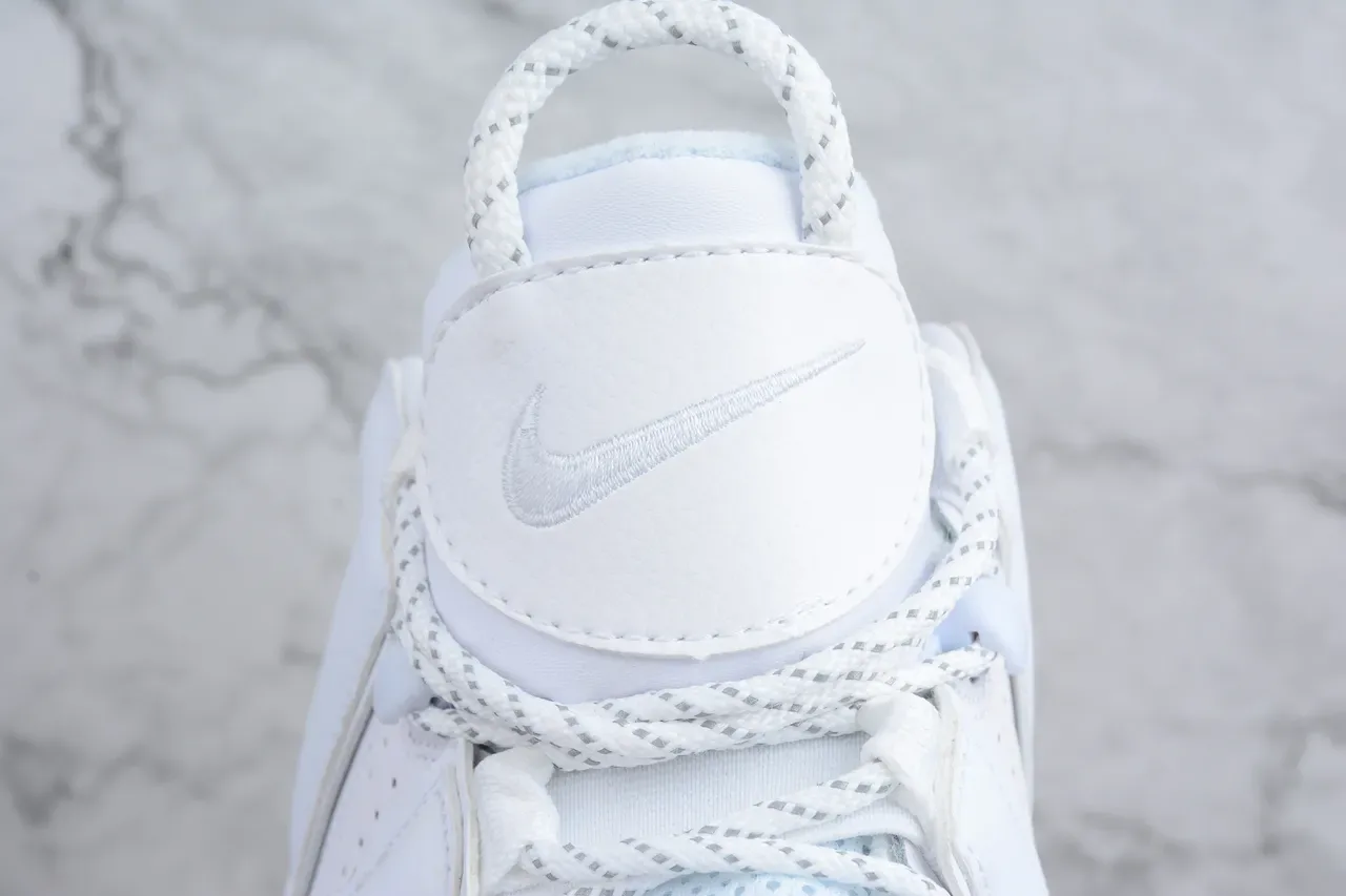 Nike Air More Uptempo White Basketball Shoes 4