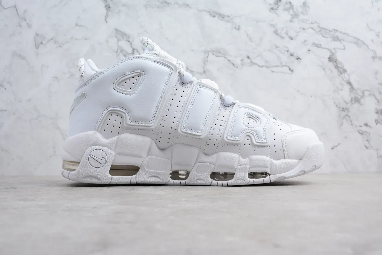 Nike Air More Uptempo White Basketball Shoes 8