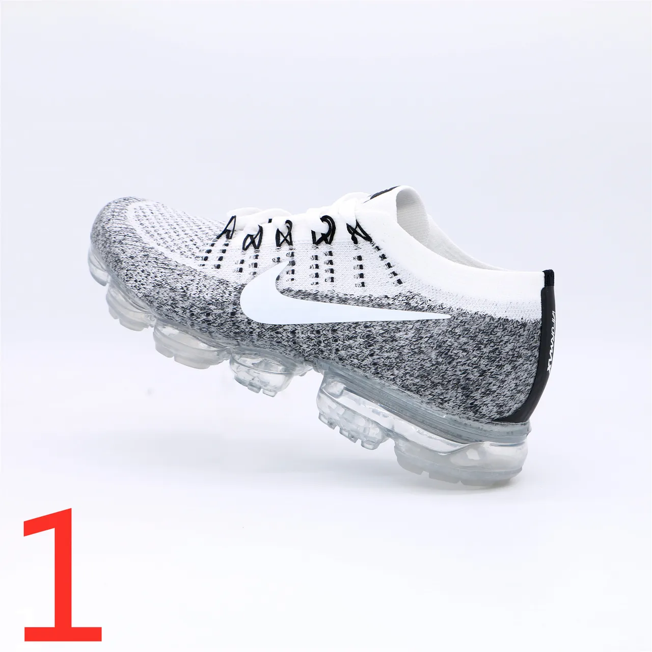 Nike Air VaporMax Flyknit Gradient Gray-White Lifestyle Sneakers 2