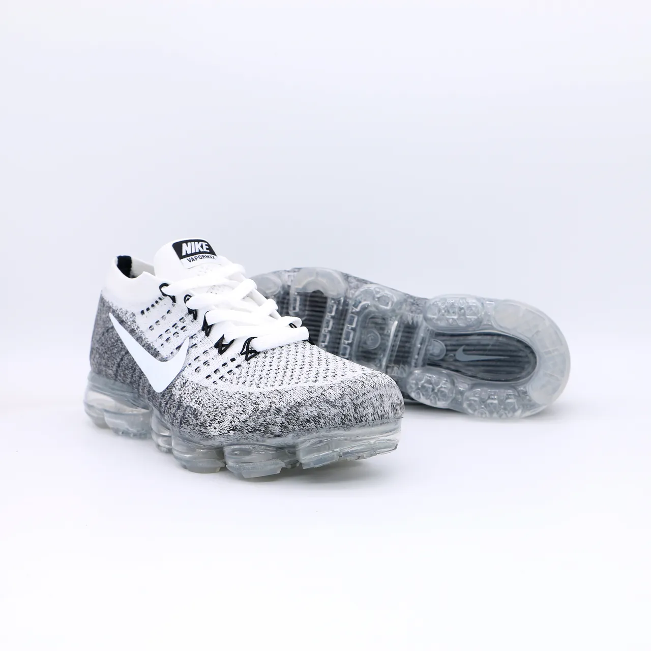 Nike Air VaporMax Flyknit Gradient Gray-White Lifestyle Sneakers 6