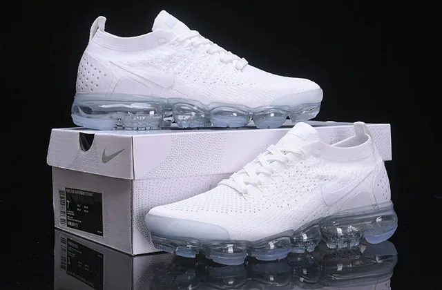 Nike Air VaporMax Flyknit White Lifestyle Sneakers 9