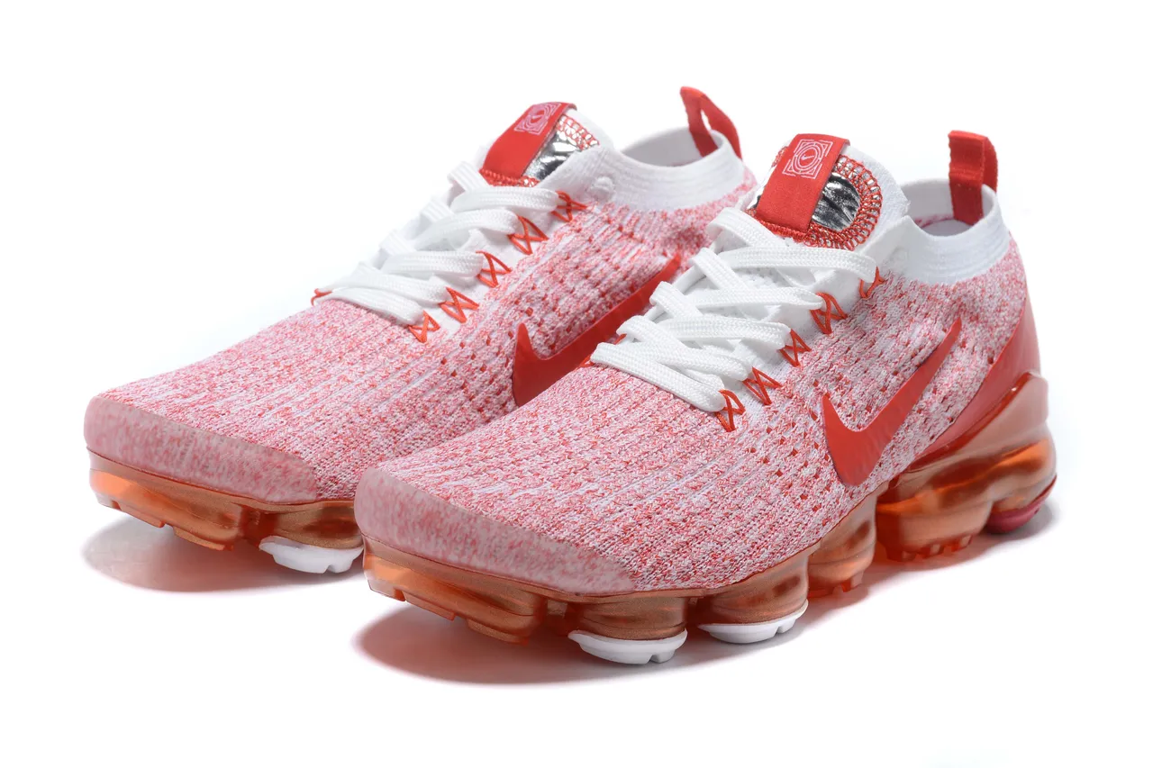 Nike Air VaporMax Orange and White Running Shoes 5