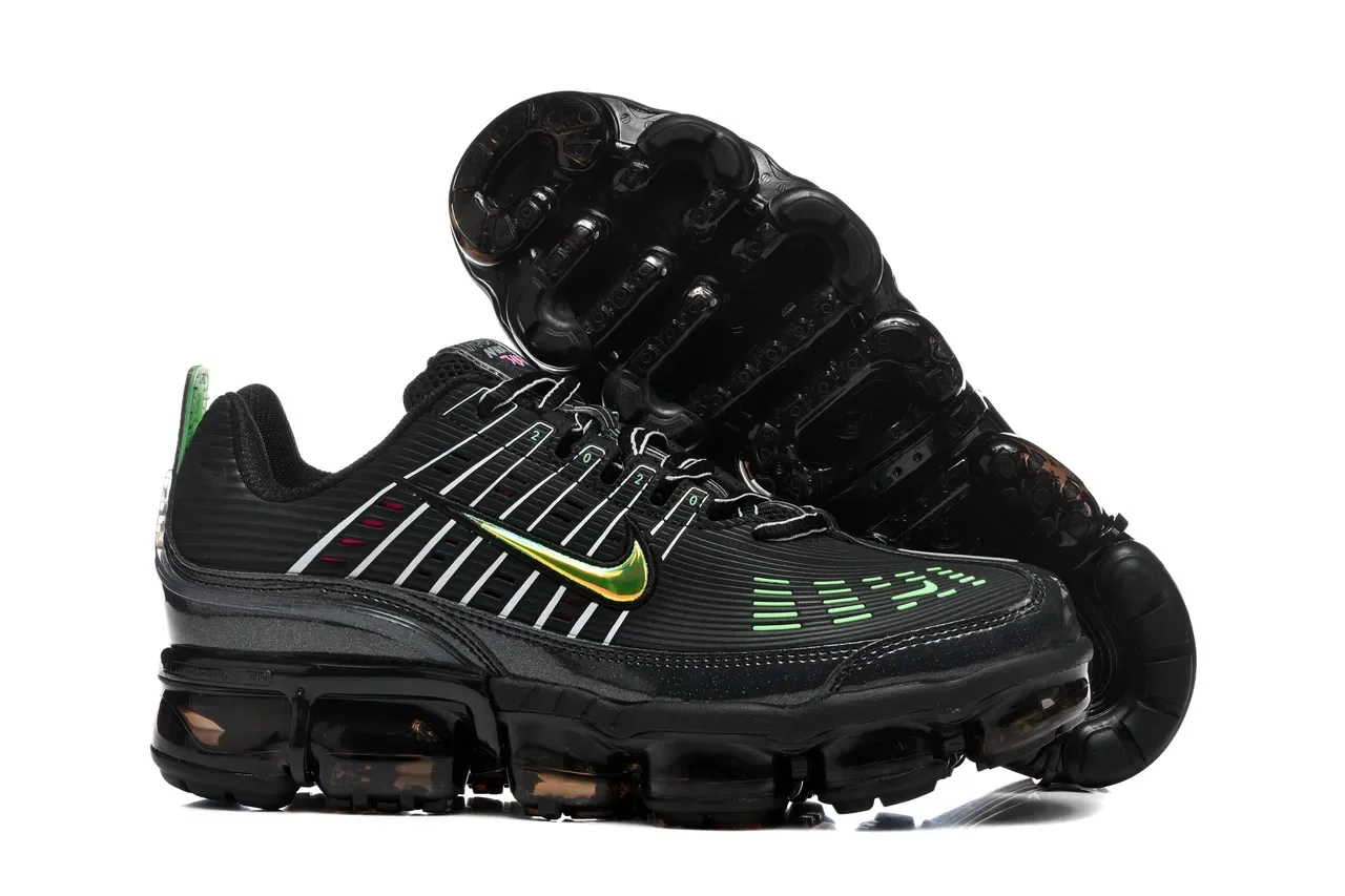 Nike Air VaporMax Plus Black Neon Green Lifestyle Sneakers 5