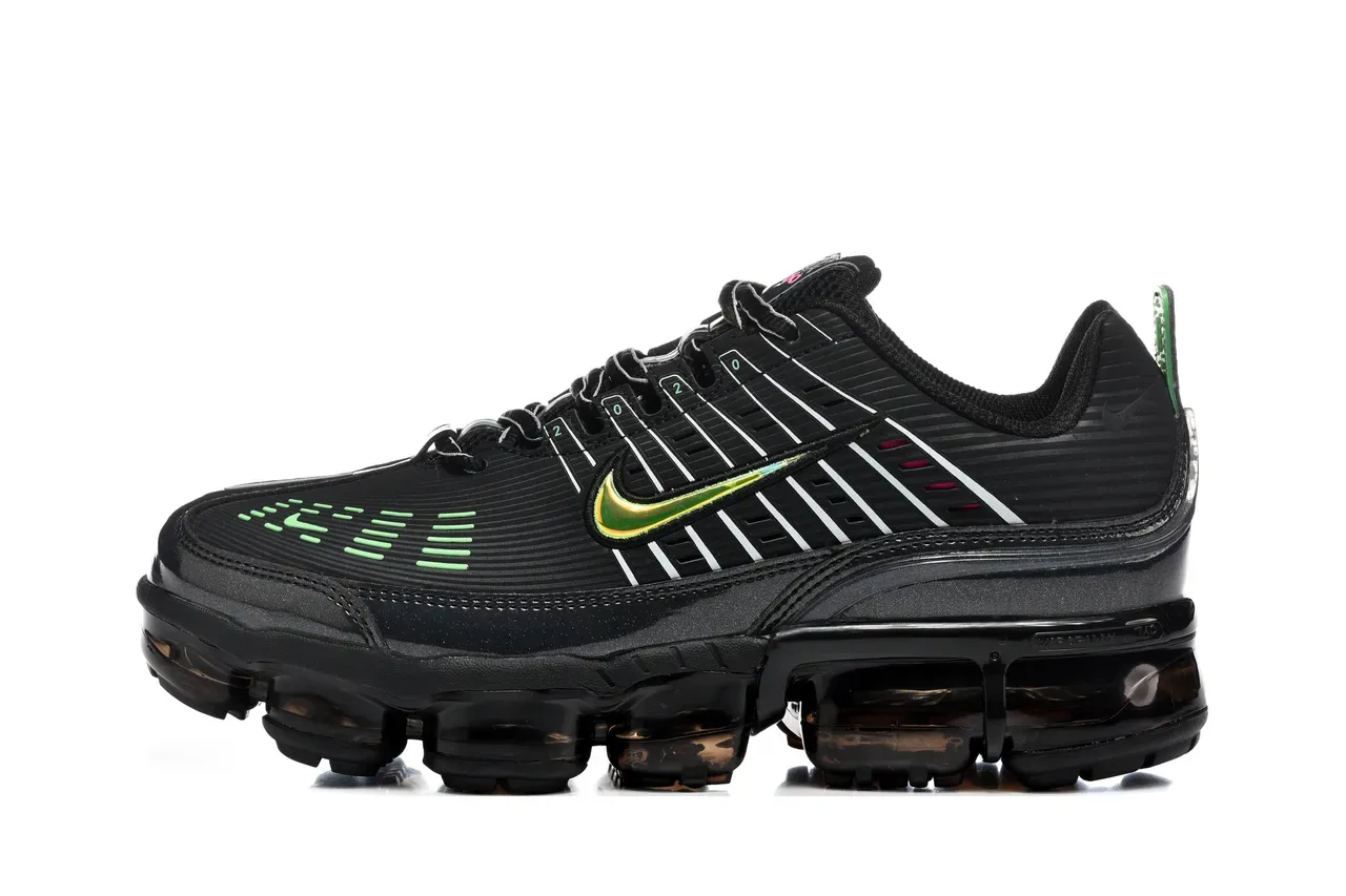 Nike Air VaporMax Plus Black Neon Green Lifestyle Sneakers 7