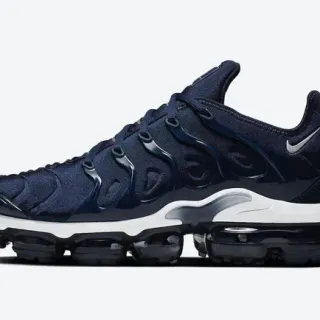 Nike Air VaporMax Plus Tênis Lifestyle Azul Marinho e Branco