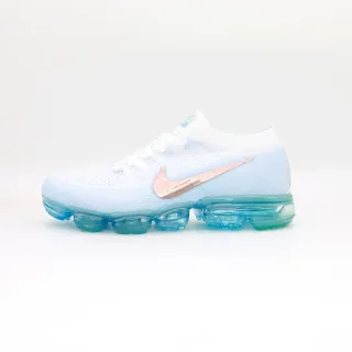 Nike Air VaporMax White Light Blue Rose Gold Lifestyle Sneakers