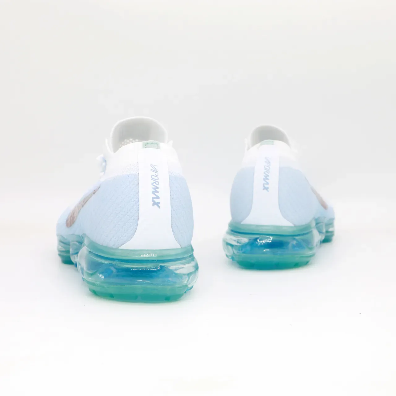 Nike Air VaporMax Blanc Bleu Clair Rose Gold Lifestyle Sneakers 4