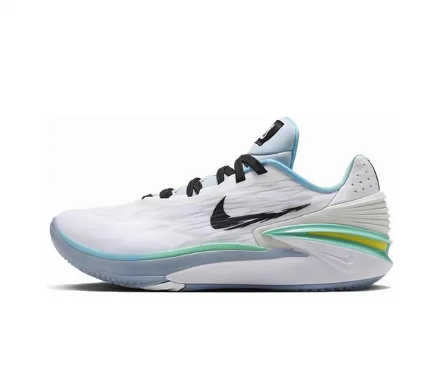 Nike Air Zoom G.T. Cut 2 White Light Blue Mint Green Basketball Shoes 4