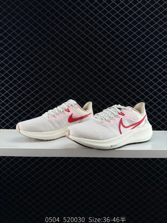 Nike Air Zoom Pegasus 39 Moonshot White Pink Blue Tênis de corrida 2