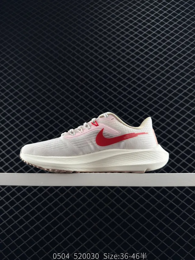 Nike Air Zoom Pegasus 39 Moonshot White Pink Blue Tênis de corrida 4