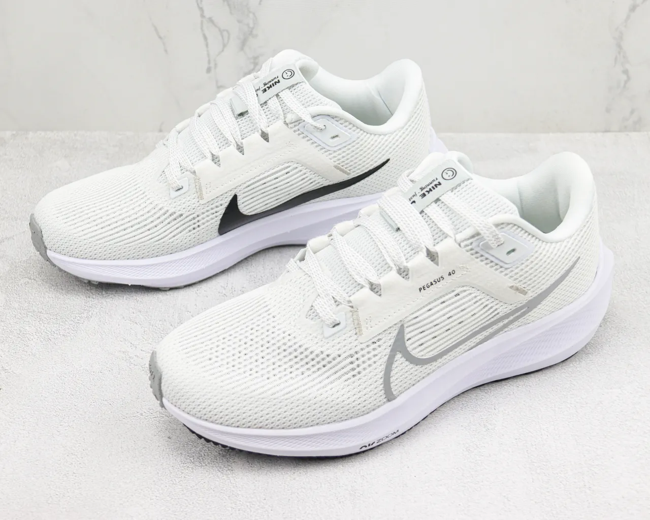 Nike Air Zoom Pegasus 40 Chaussures running Blanc Gris 4