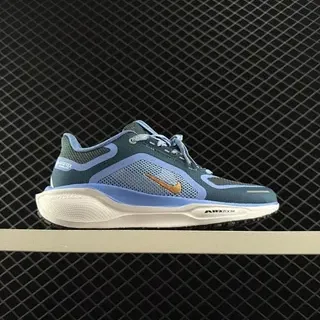 Nike Air Zoom Pegasus 41 Zapatos de running con upper de malla azul dorado y suela de densidad dual
