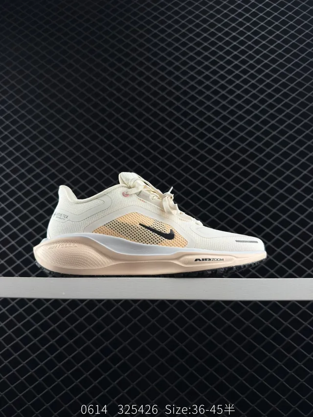 Nike Air Zoom Pegasus 41 Tênis de corrida com upper de malha azul dourado e sola de densidade dupla 5