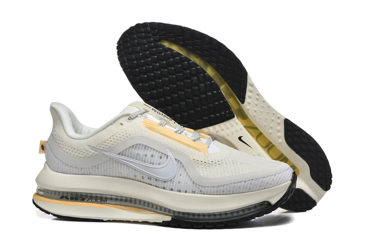Nike Air Zoom Pegasus Off-White et Jaune Chaussures de course 5