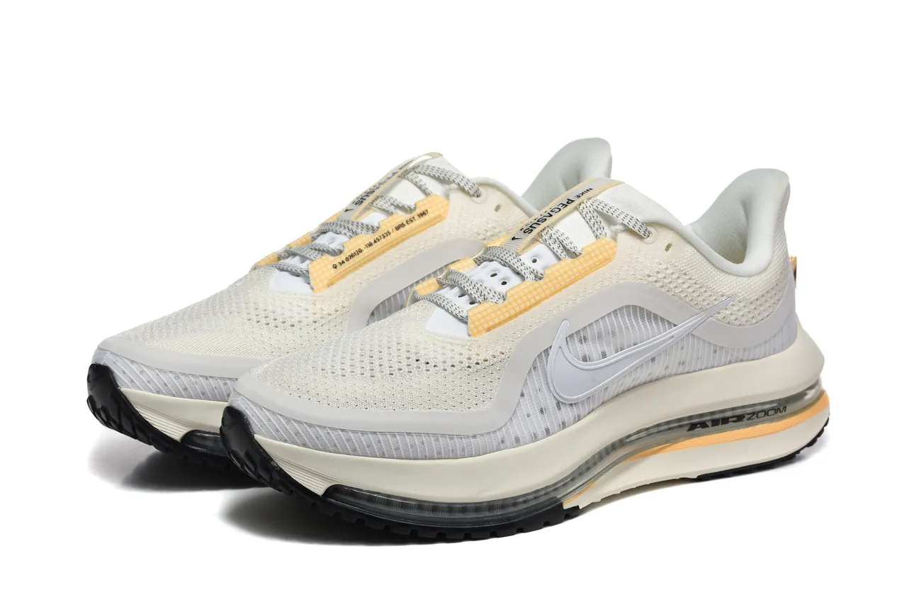 Nike Air Zoom Pegasus Off-White et Jaune Chaussures de course 6