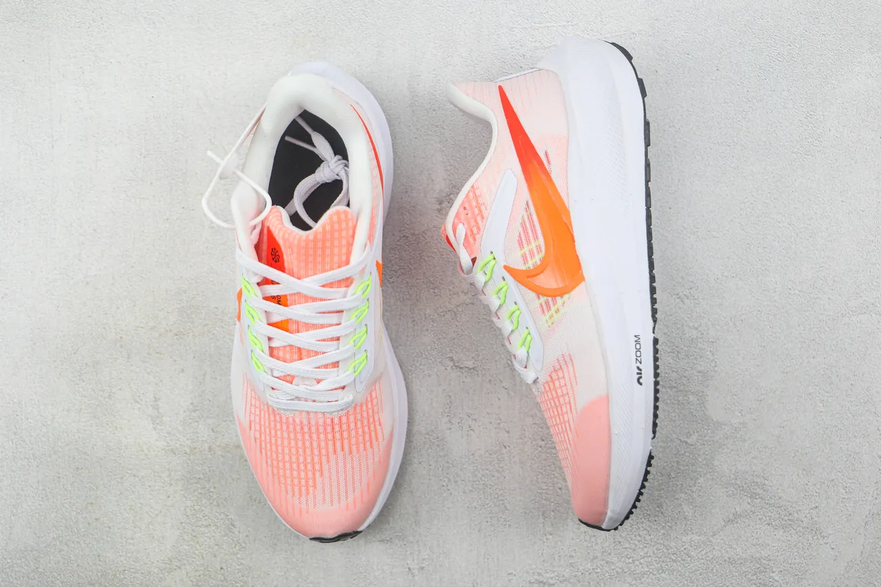 Nike Air Zoom Pegasus Chaussures de course Rose Orange Vert Néon 3