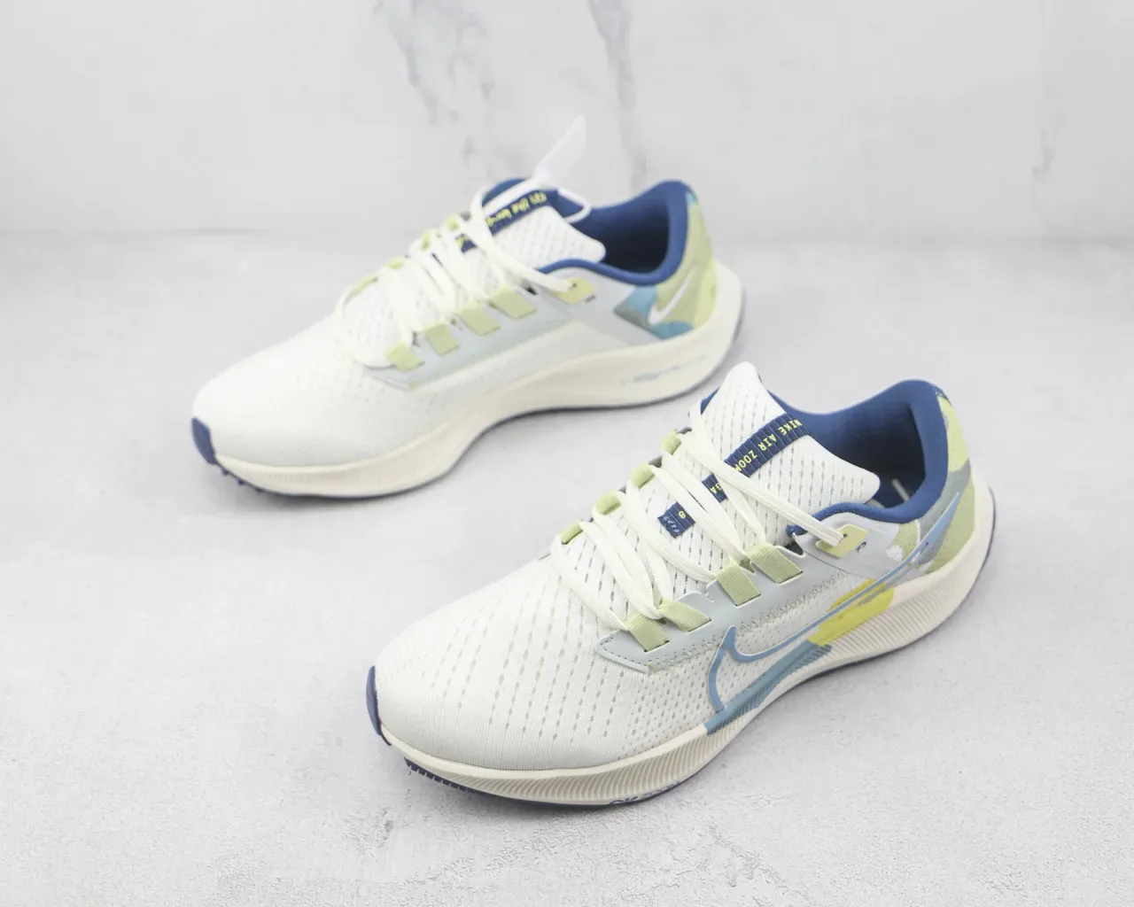 Nike Air Zoom Pegasus Blanc Vert Clair Bleu chaussures de running 4