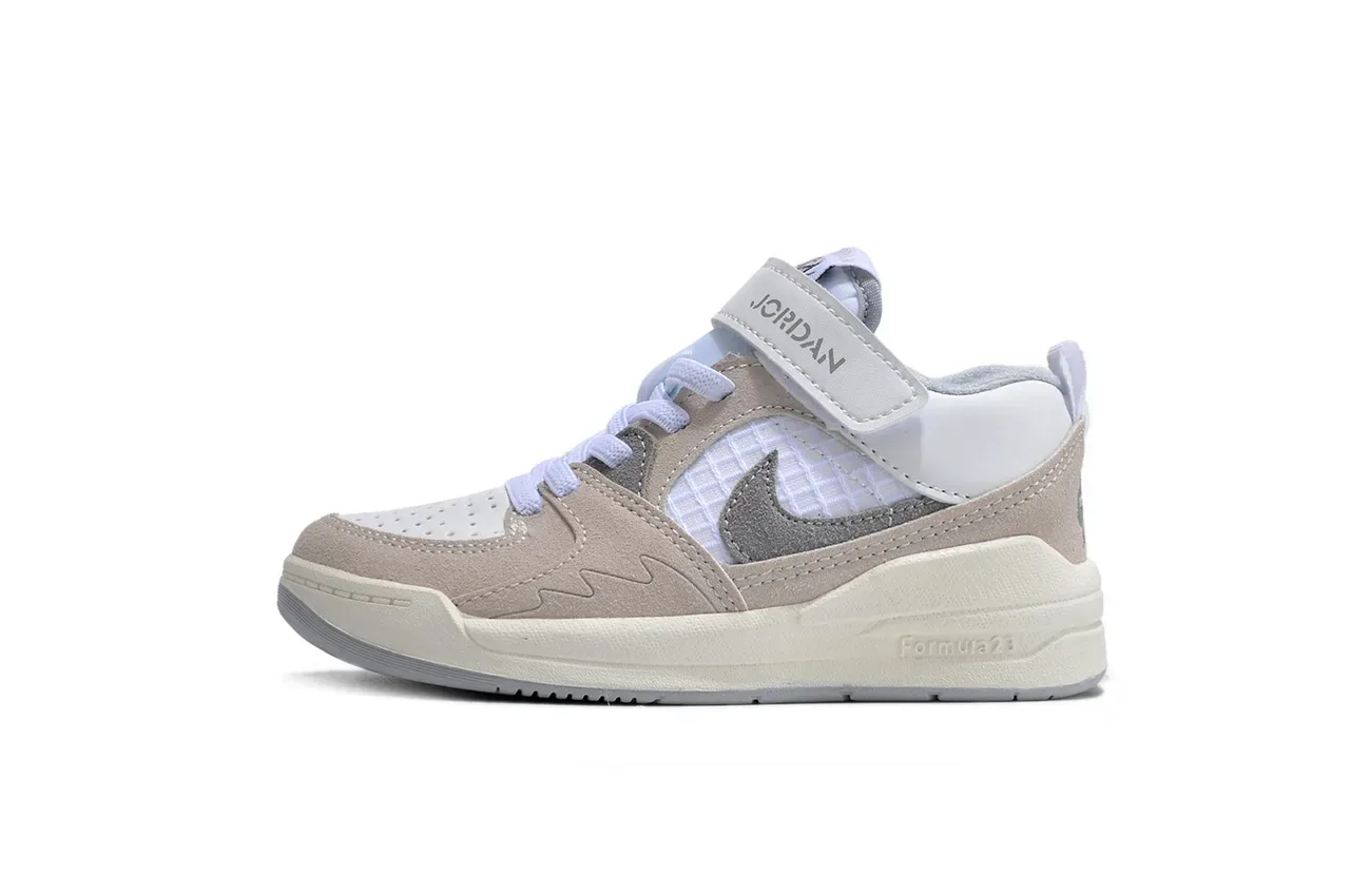 Nike Beige Blue Low-Top Velcro Strap Lifestyle Sneakers 6