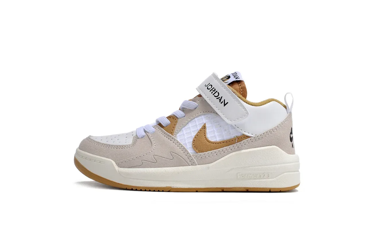 Nike Beige Blue Low-Top Velcro Strap Lifestyle Sneakers 7