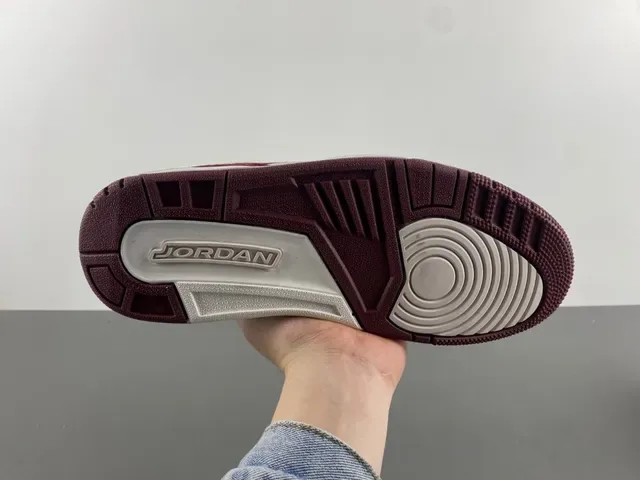 Nike Beige Burgundy Low-Top Mixed-Material Upper Lifestyle Sneakers 7