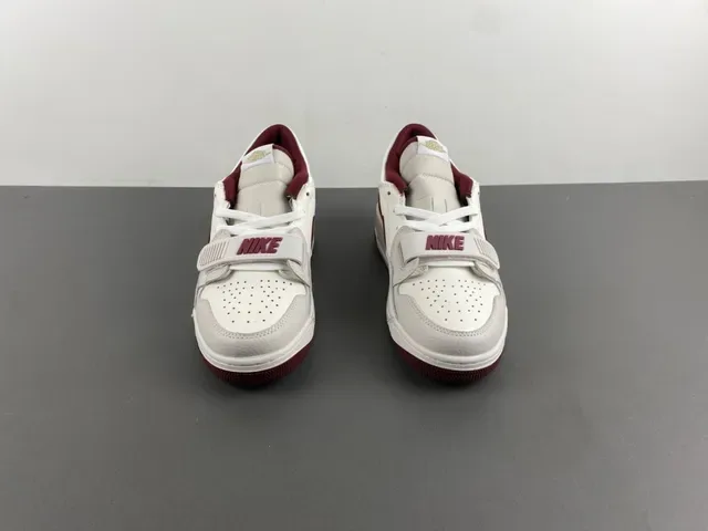 Nike Beige Burgundy Low-Top Mixed-Material Upper Lifestyle Sneakers 11