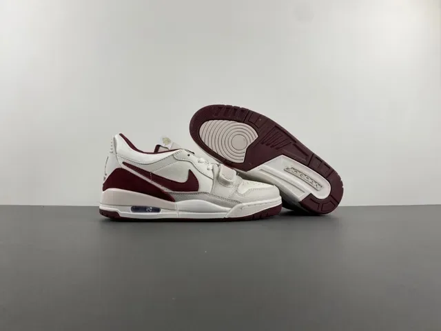 Nike Beige Burgundy Low-Top Mixed-Material Upper Lifestyle Sneakers 12