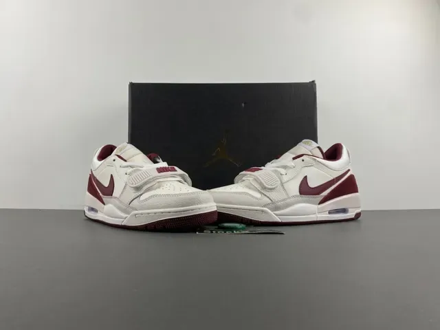 Nike Beige Burgundy Low-Top Mixed-Material Upper Lifestyle Sneakers 13