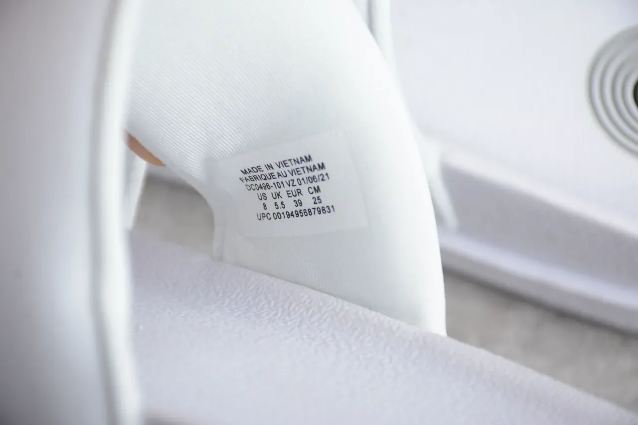 Nike Benassi JDI White and Red Slippers 4