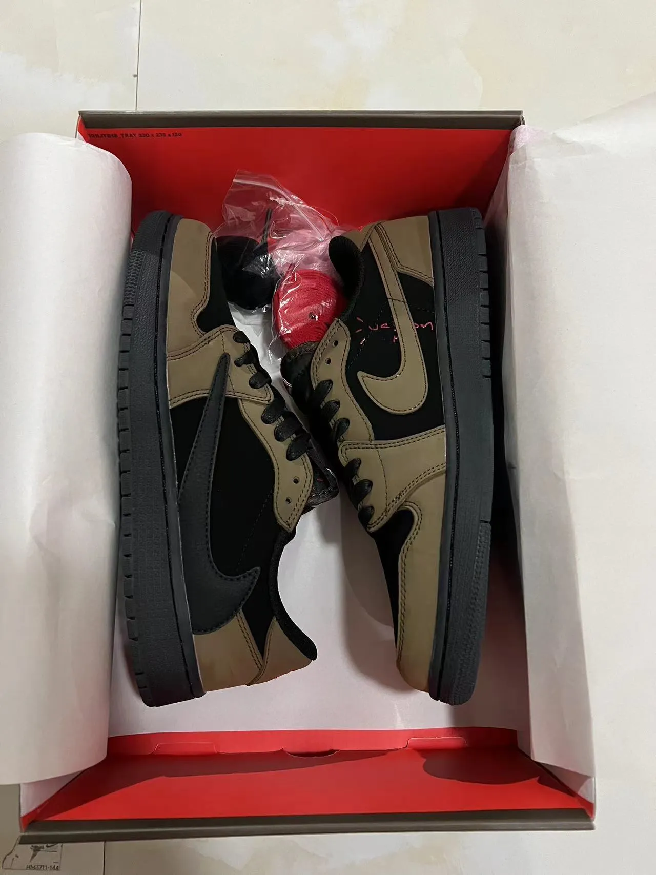 Nike Black Brown Low-Top Layered Leather-Suede Upper Lifestyle Sneakers 9