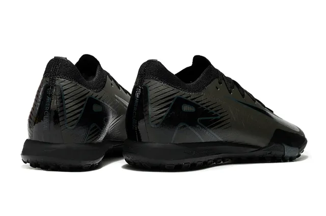 Nike Noir Gris Coupe-basse Tige Synthétique Col Ajustement Dynamique Chaussures de football intérieur 5