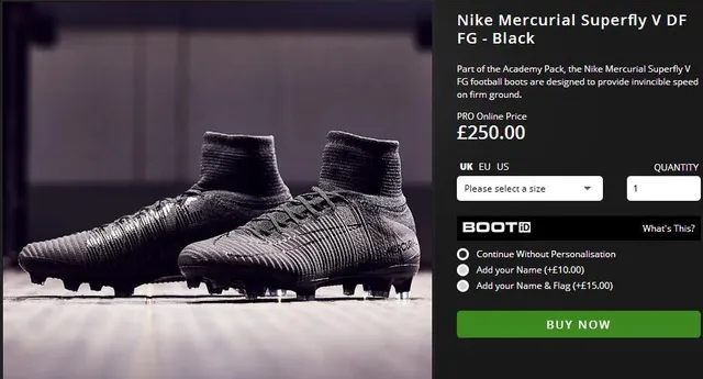 Nike Negro Alto Corte Cuello Calcetín Texturizado Sintético Upper Firm-Ground Zapatos de Fútbol 15