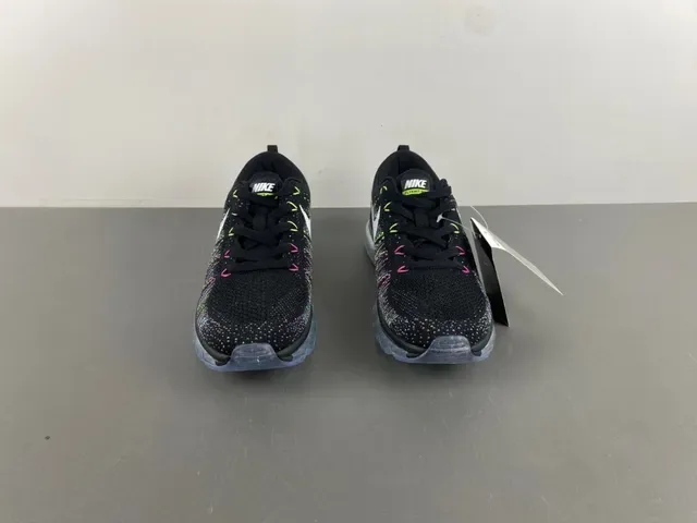 Nike Tênis de Corrida Preto Multicolor Flyknit Upper Full-Length Visible Air Unit 11