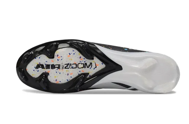 Nike Chaussures de football noir multicolore basse avec tige à la cheville supérieur tricot texturé construction sol ferme 6