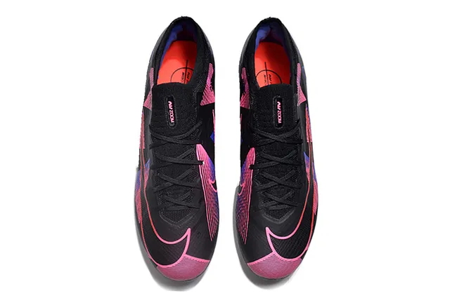 Nike কালো বহুরঙা সক-ফিট কলার জ্যামিতিক লाइन-আর্ট গ্রাফিক্স ফার্ম-গ্রাউন্ড ফুটবল জুতা 2