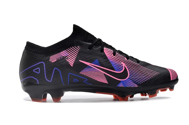 Nike কালো বহুরঙা সক-ফিট কলার জ্যামিতিক লाइन-আর্ট গ্রাফিক্স ফার্ম-গ্রাউন্ড ফুটবল জুতা 7