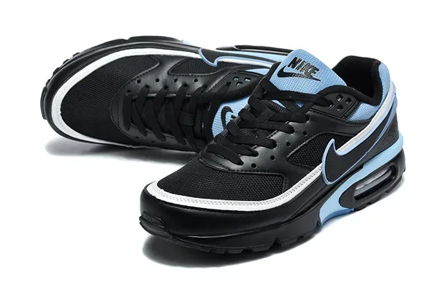 Nike Black Navy Low-Top Layered Mesh-Synthetic Upper Lifestyle Sneakers 4