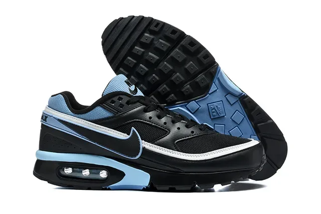 Nike Black Navy Low-Top Layered Mesh-Synthetic Upper Lifestyle Sneakers 5