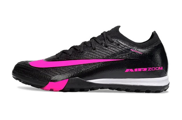 Nike Noir Rose Tricoté Haut Texturé Synthétique Recouvrement Gazon Football Chaussures 6