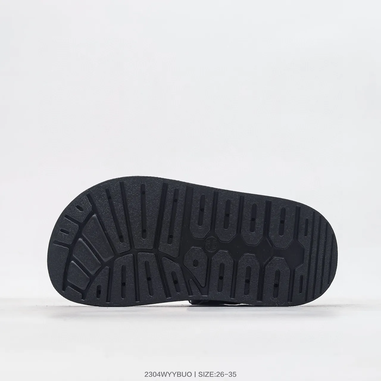 Nike Black White Dual-Strap Velcro Closure Circular Dial Accent Casual Sandals 7