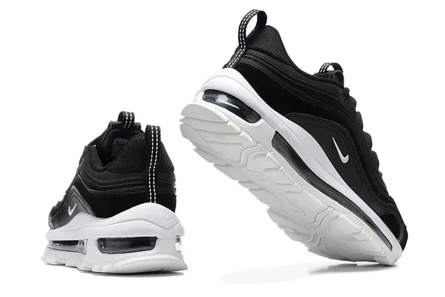 Nike Black White Layered Upper Visible Full-Length Air Unit Lifestyle Sneakers 6