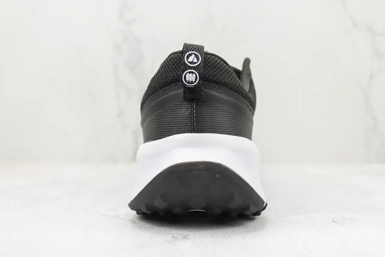 Nike Black White Mesh Upper Swoosh Lifestyle Sneakers 9