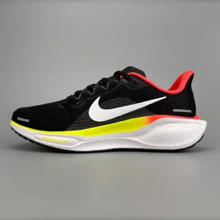 Nike Noir Jaune Matière Tressée Ingénierisée Supérieure Air Zoom Amortissement Chaussures de Course