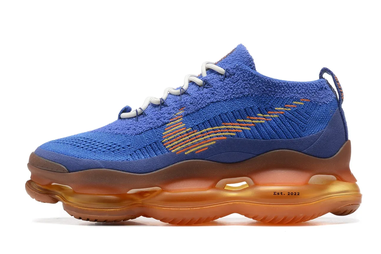 Nike Blue and Amber Knit Lifestyle Sneaker 4