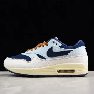 Nike Blue Navy Denim-Textile Upper Visible Air Cushioning Lifestyle Sneakers