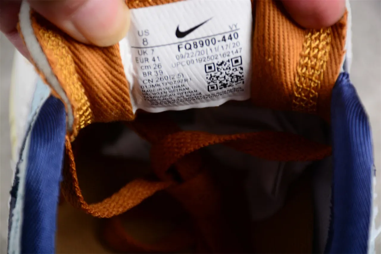 نيك حذاء رياضي أزرق بحري أعلى نسيج الدنيم مرئي Air Cushioning نمط حياة 3