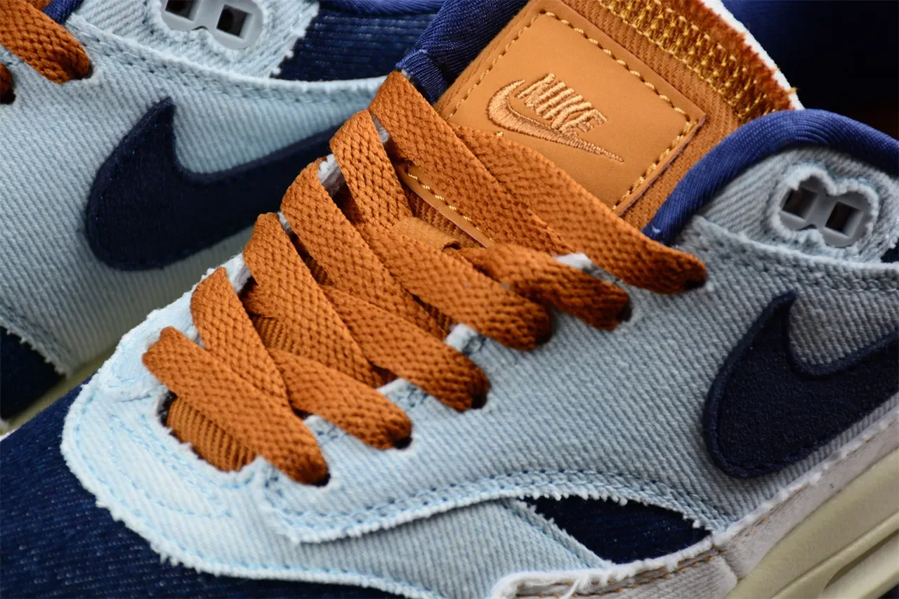 نيك حذاء رياضي أزرق بحري أعلى نسيج الدنيم مرئي Air Cushioning نمط حياة 7