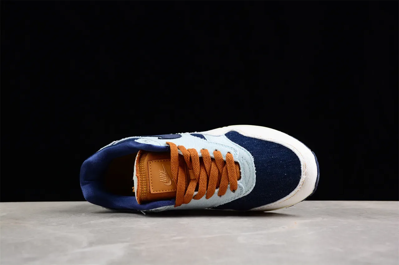 نيك حذاء رياضي أزرق بحري أعلى نسيج الدنيم مرئي Air Cushioning نمط حياة 12