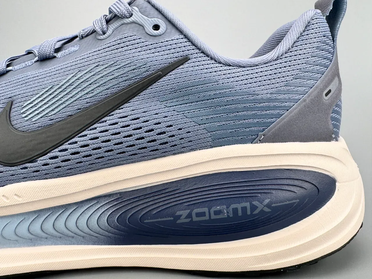 Nike Azul Marinho Tênis Running Malla Engineered Upper Sola Média Padrão Ondulado Em Camadas 3